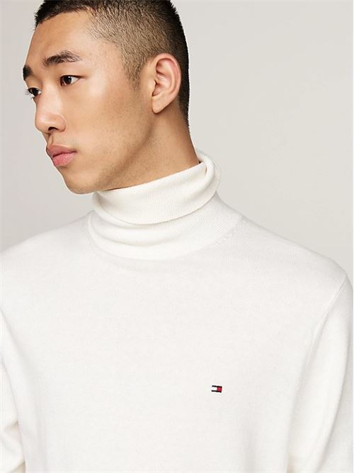 pima org ctn cashmere roll neck Tommy Hilfiger | MW0MW28048YBI.YBI